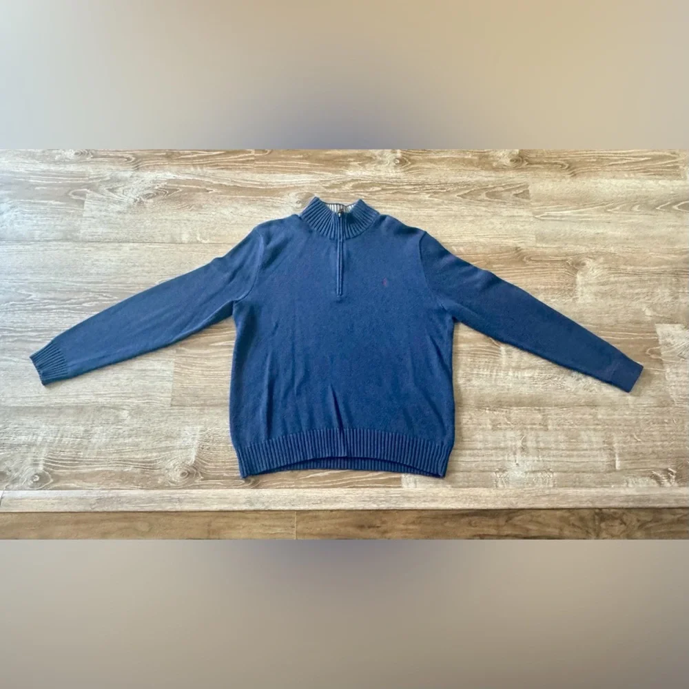Polo Ralph Lauren Men's Cotton Quarter-Zip Sweater